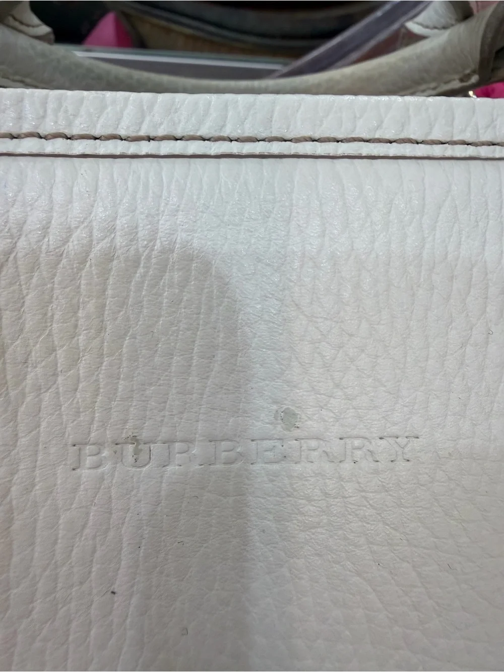 Burberry structured cream